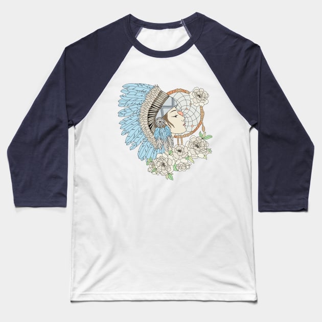 The Native American Baseball T-Shirt by paviash